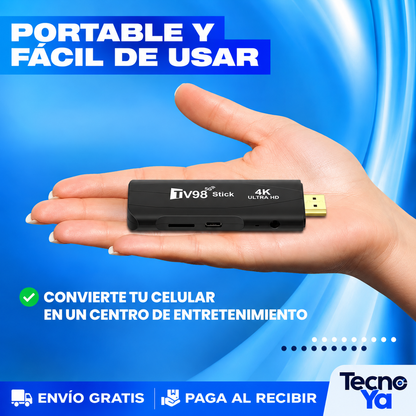 Decodificador Smart TV con Control Remoto – Convierte tu TV Vieja en Smart