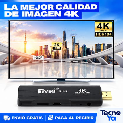 Decodificador Smart TV con Control Remoto – Convierte tu TV Vieja en Smart
